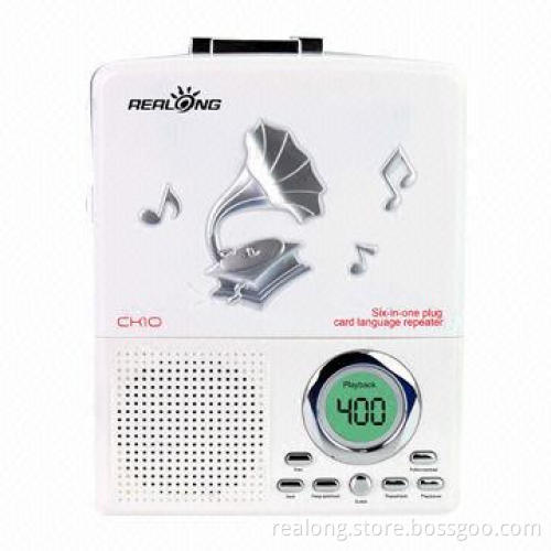 Portable Radio Recorder with USB and SD Card Slot, 76-108MHz FM Range